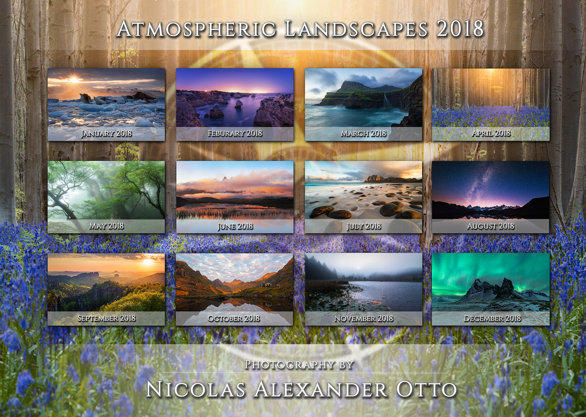Calendar: Atmospheric Landscapes 2018 & PreOrder
