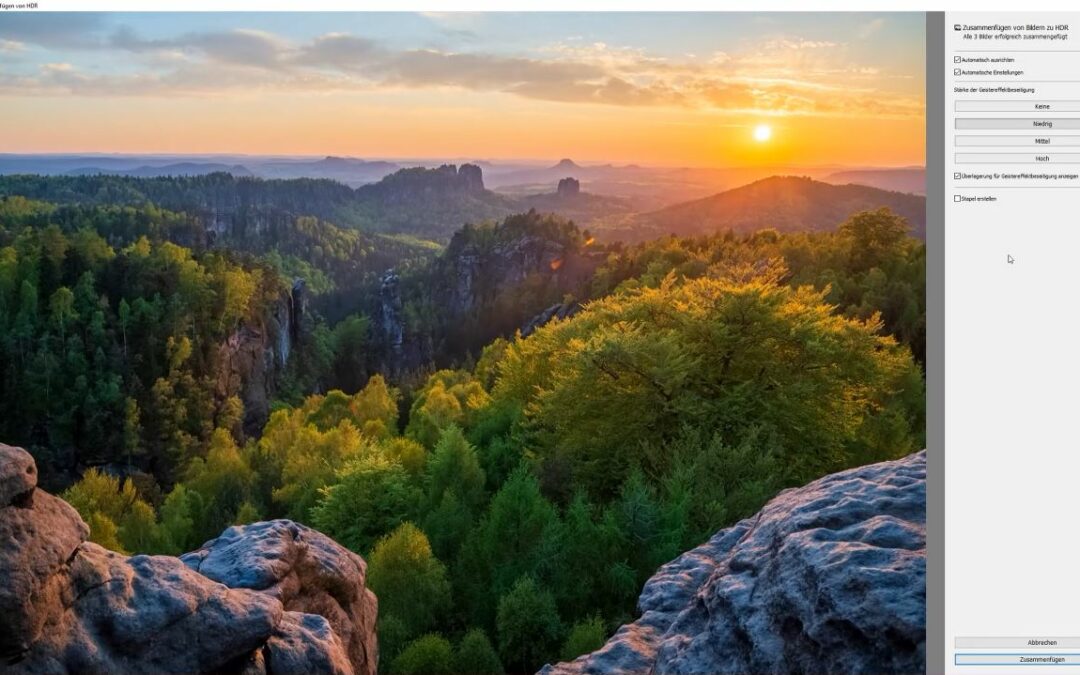 Panoramen und HDR-Aufnahmen in Lightroom